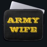 Laptop Sleeve Army Wife<br><div class="desc">Laptop Sleeve Army Wife</div>