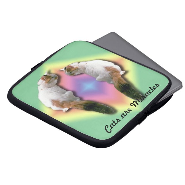Laptop Sleeve - Cats are Miracles (Front Top)