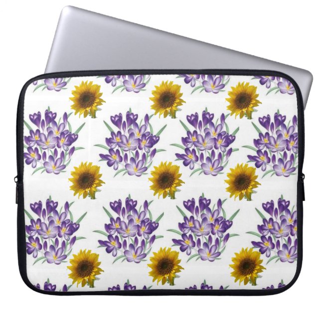 Laptop Sleeve Floral Sunflower (Front)