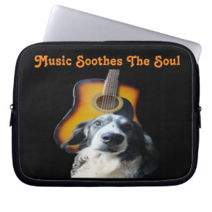 Laptop Sleeve Guitar Dog