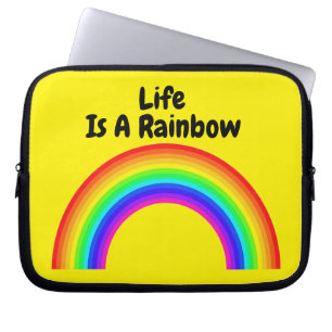 Laptop Sleeve Life Is A Rainbow