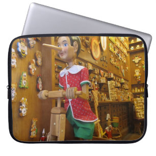 Laptop Sleeve--Pinocchio Doll Laptop Sleeve