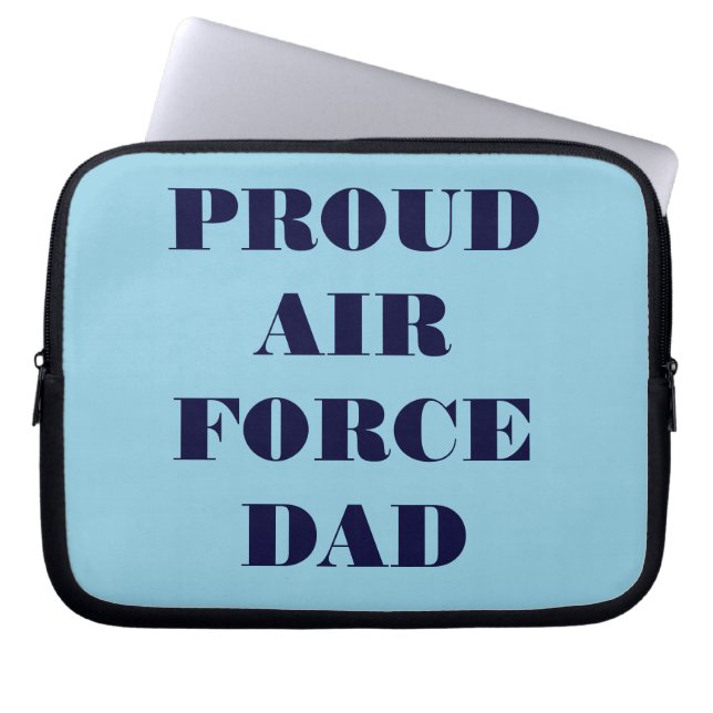 Laptop Sleeve Proud Air Force Dad (Front)