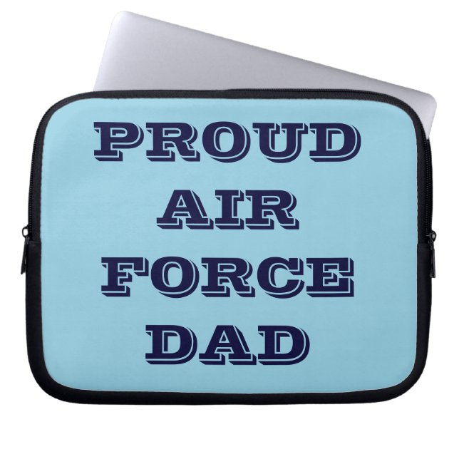 Laptop Sleeve Proud Air Force Dad (Front)