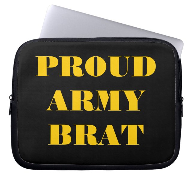 Laptop Sleeve Proud Army Brat (Front)