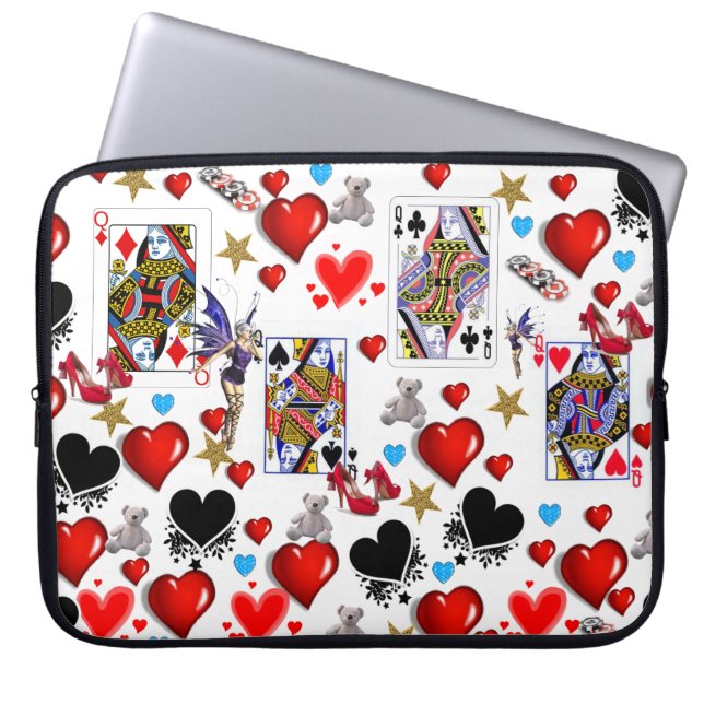 Laptop Sleeve Queen Hearts (Front)