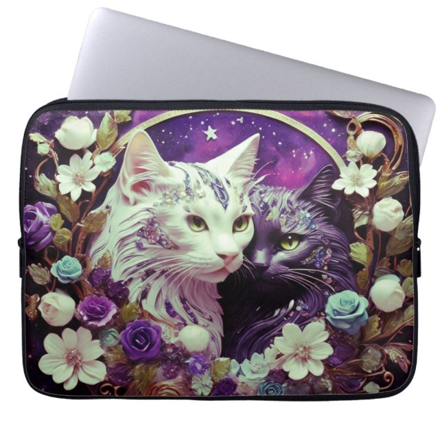 Laptop Sleeve –  Stylish Cat (Front)