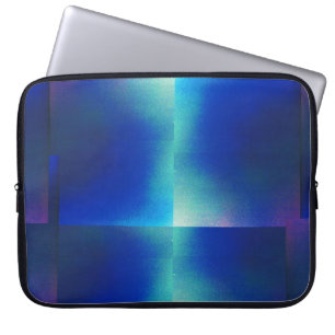Laptop Sleeve with Blue & Turquoise Design