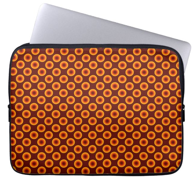 Laptop Sleeves "Dots" Seventies Var01 Retro (Front)