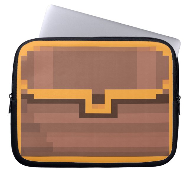 Laptop Sleeves "Tresure Chest" 01 Pixel Art (Front)