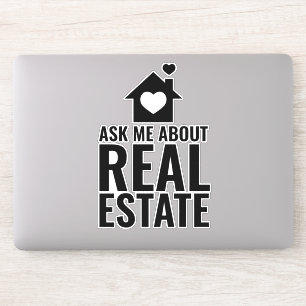 Laptop Sticker - Ask me about Real Estate