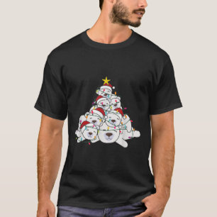 Lar Bear Christmas Tree Funny Animal Christmas Lar T-Shirt