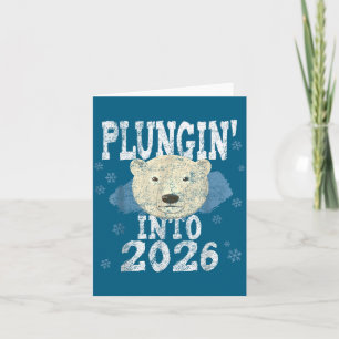 Lar Bear Plunge - Plungin' Into 2026 New Year Cold Card