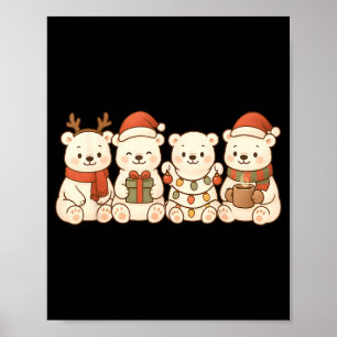 Lar Bears Kids Boys Girls Christmas Lar Bears  Poster
