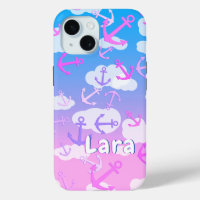 Lara - Custom Name Template, Cute Floating Anchors