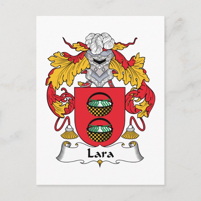 Lara Family Crest Postcard (Front)