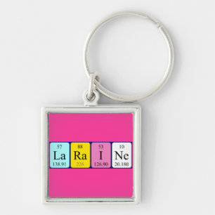 Laraine periodic table name keyring