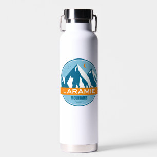Laramie Mountains Wyoming Stars Moon Water Bottle