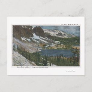 Laramie, WY - Lake Marie and Snowy Range on Unio Postcard