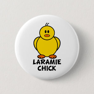 Laramie Wyoming Chick 6 Cm Round Badge