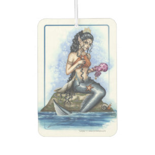 Larasa - Mermaid Princess Fantasy Illustration Car Air Freshener
