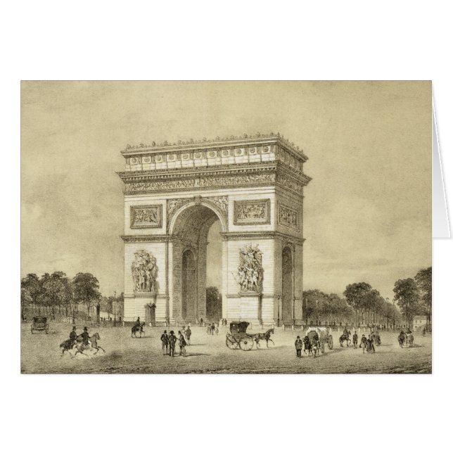 L'Arc de Triomphe, Paris, engraved by Auguste Bry (Front Horizontal)