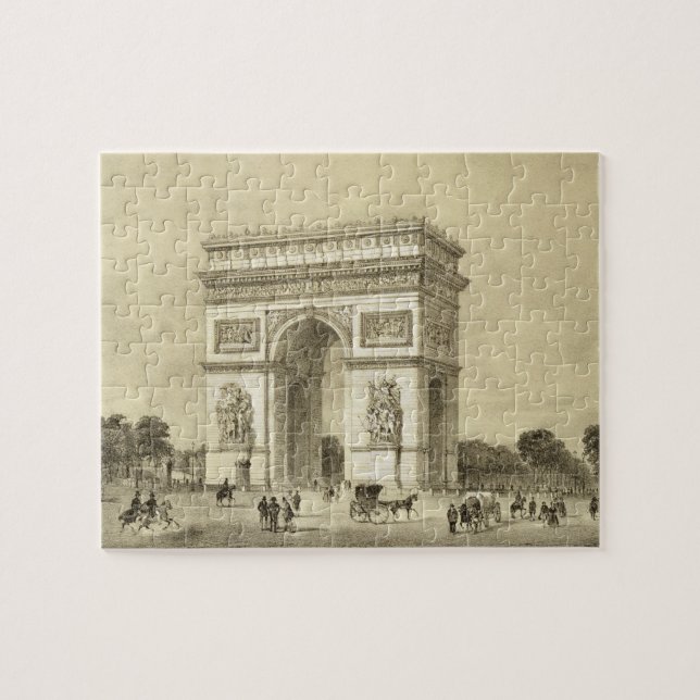 L'Arc de Triomphe, Paris, engraved by Auguste Bry Jigsaw Puzzle (Horizontal)