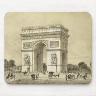 L'Arc de Triomphe, Paris, engraved by Auguste Bry Mouse Mat