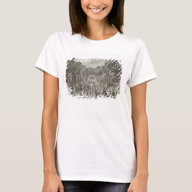 L'Arc de Triomphe, Versailles (engraving) T-Shirt (Front)