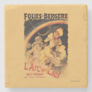 L'Arc-en-Ciel Ballet at Folies-Bergere Stone Coaster
