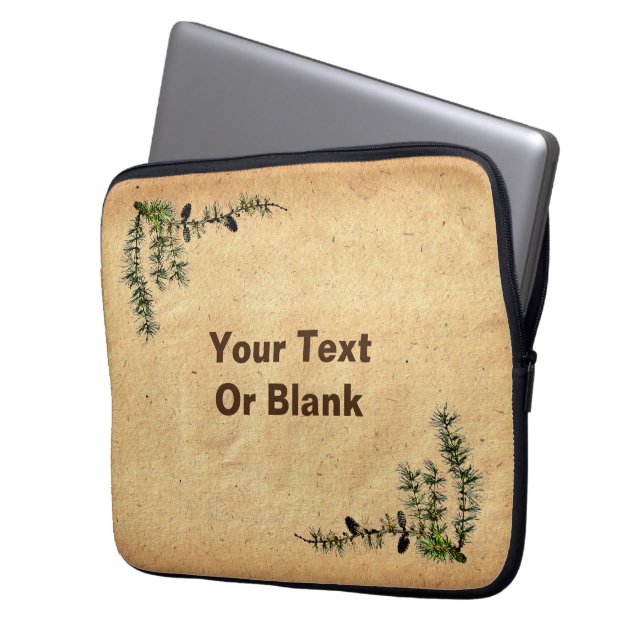 Larch Branch Laptop Sleeve (Front Left)