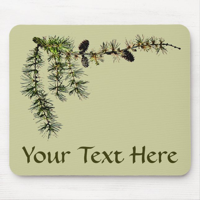 Larch Branch Mouse Mat (Front)