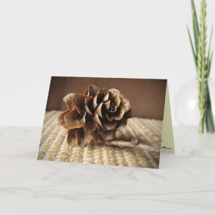 Larch Cone Birthday Card