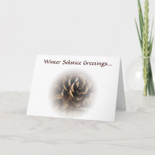 Larch Cone Seasons Greetings Holiday Card