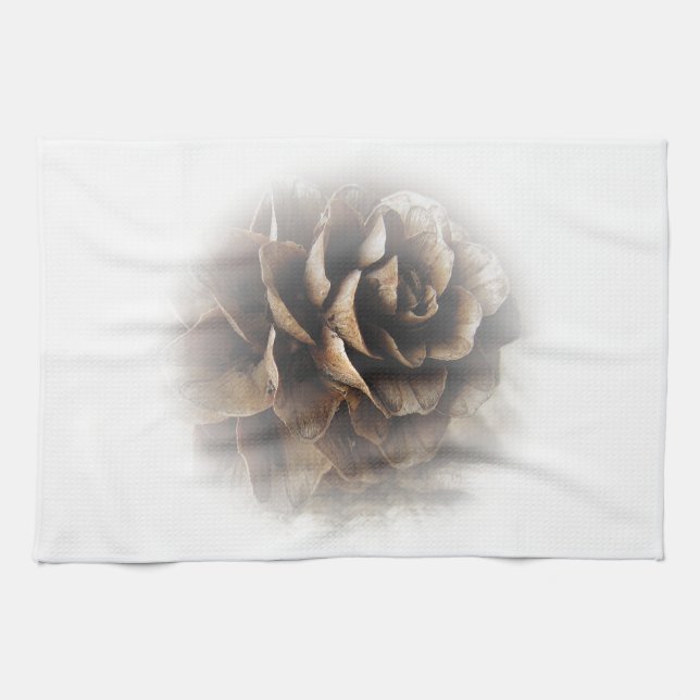 Larch Cone Tea Towel (Horizontal)