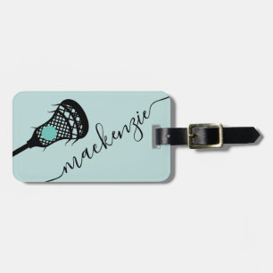 Larcrosse Stick Personalised Monogram Luggage Tag