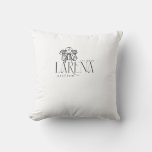 LARENA Artflow – Floral Logo Emblem Cushion