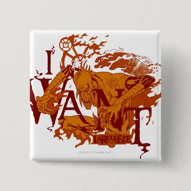 Larfleeze - Agent Orange 12 15 Cm Square Badge (Front)