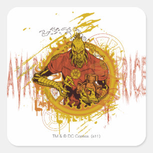 Larfleeze - Agent Orange 14 Square Sticker