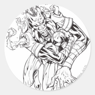 Larfleeze - Agent Orange 9 Classic Round Sticker