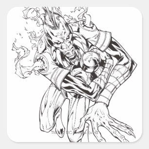 Larfleeze - Agent Orange 9 Square Sticker