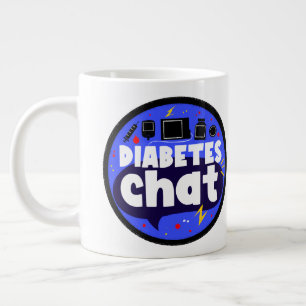 Large 20oz #diabteschat Space Mug (with logo)