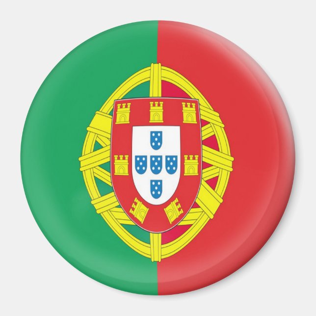 Large 3 inch magnet - Portugal flag (Front)
