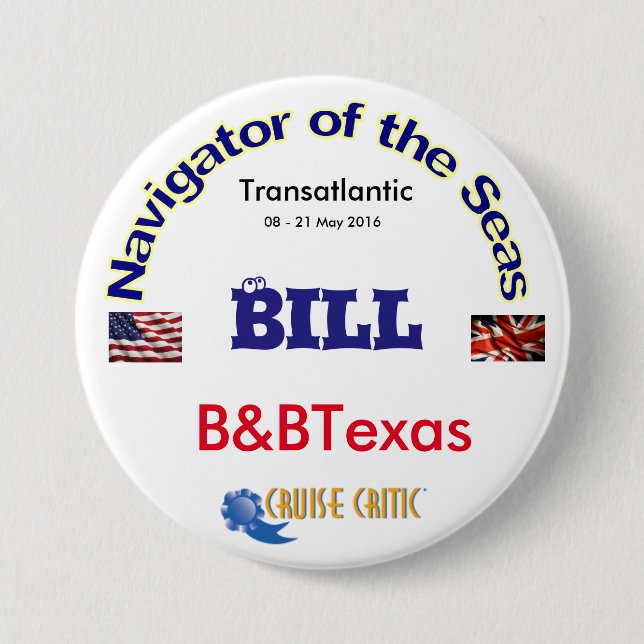 Large, 3 Inch Round Button (Front)