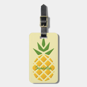 Large 3D Pineapple Luggage Tag