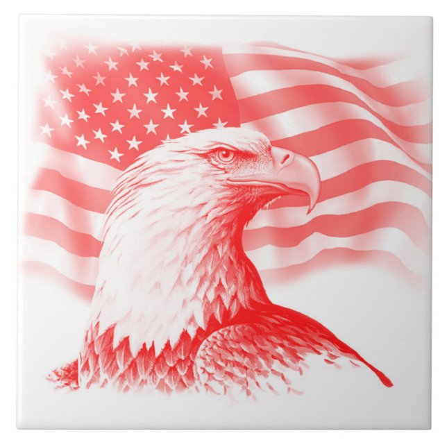 Large (6" X 6") Ceramic Photo Tile (Front)