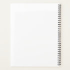 Large (8.5" x 11"), Hard Cover, White Spiral