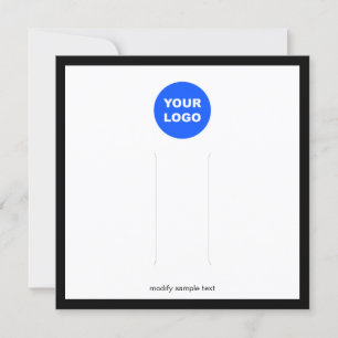 Large Add Logo Hair Clip Display Invitation