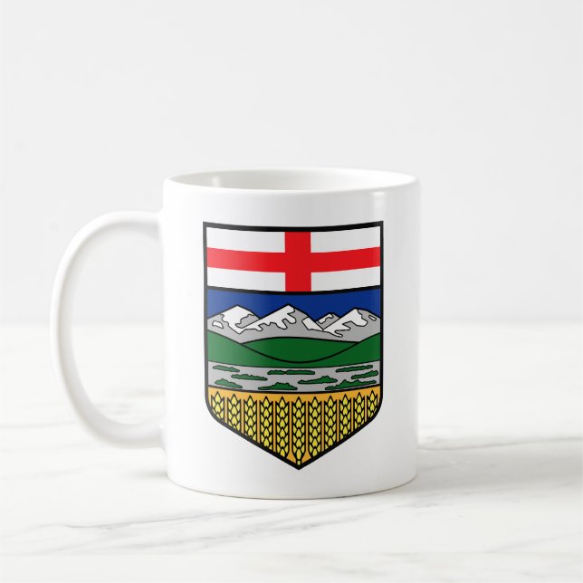 Large Alberta Flag Crest Mug (Left)