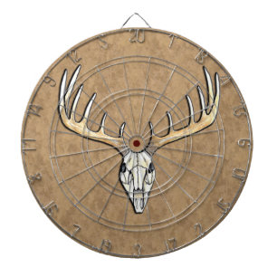 Large Antler Deer Skull Hunting Dartboard
